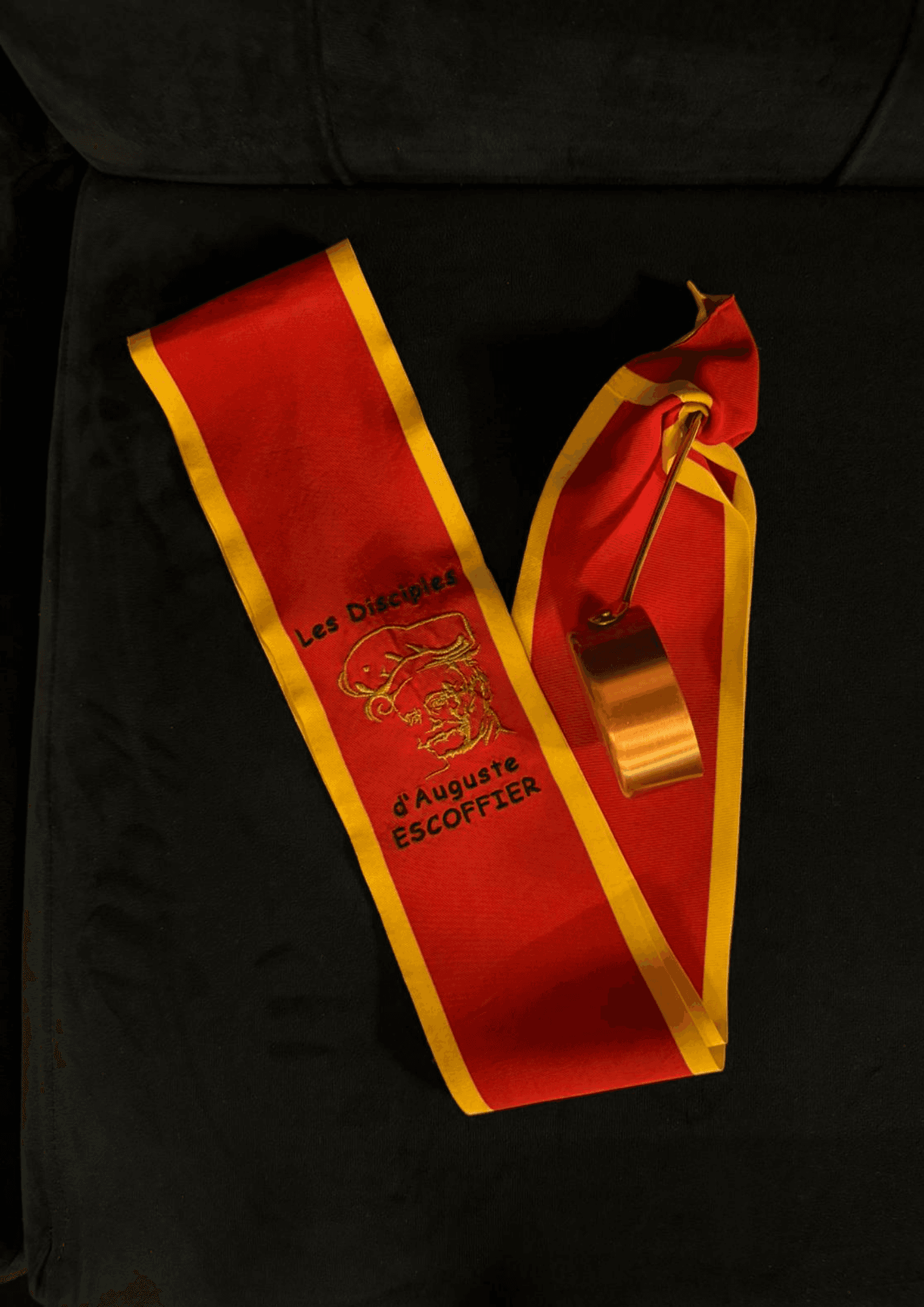 Eșarfă roșie Les Disciples d'Auguste Escoffier